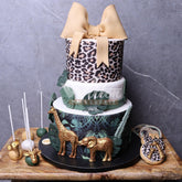V.35.b JUNGLE - Christening Cake - WILTON PATISSERIE